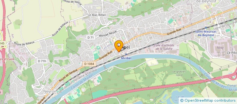localisation de l'entreprise SCI LMP à MIRIBEL
