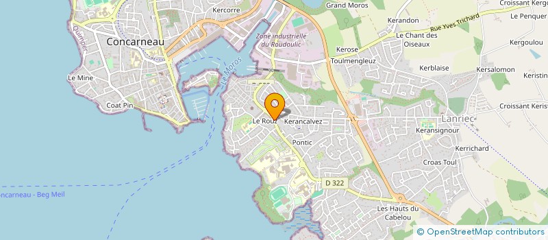 localisation de l'entreprise SCI LMP  CONCARNEAU