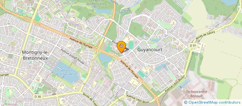 localisation de l'entreprise SCI LMPS  GUYANCOURT