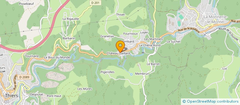 localisation de l'entreprise SCI LMR  THIERS