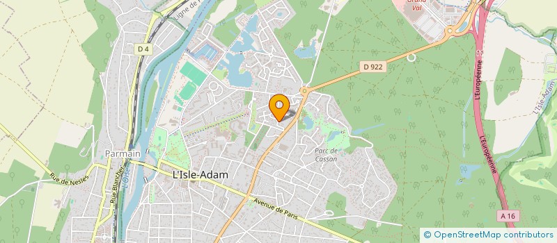 localisation de l'entreprise SCI LMR  L'ISLE-ADAM