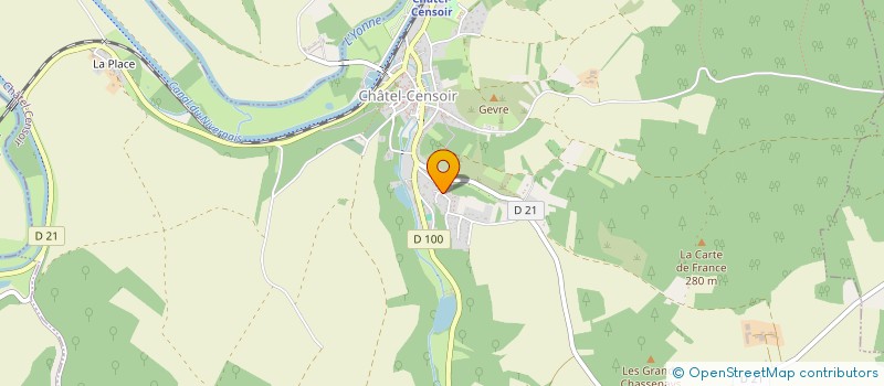 localisation de l'entreprise SCI LMRF  CHATEL-CENSOIR