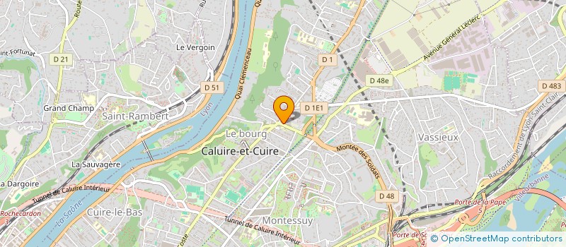 localisation de l'entreprise SCI LMS  CALUIRE-ET-CUIRE