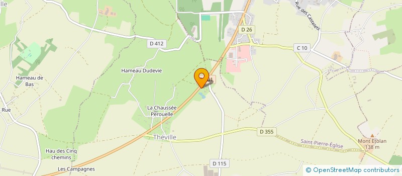 localisation de l'entreprise SCI LMS  THEVILLE