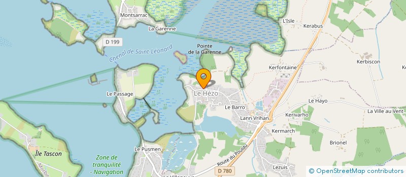 localisation de l'entreprise SCI LMS-56  LE HEZO