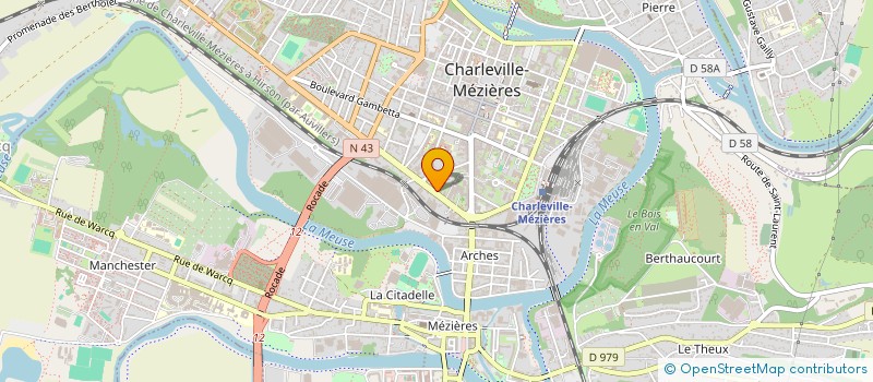 localisation de l'entreprise SCI LMSANO  CHARLEVILLE-MEZIERES
