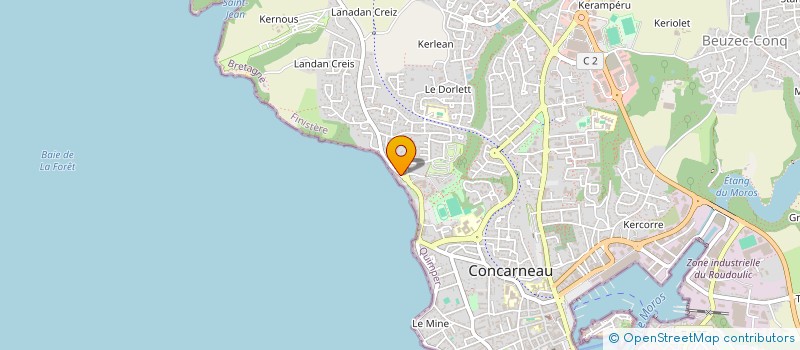 localisation de l'entreprise SCI LMV  CONCARNEAU