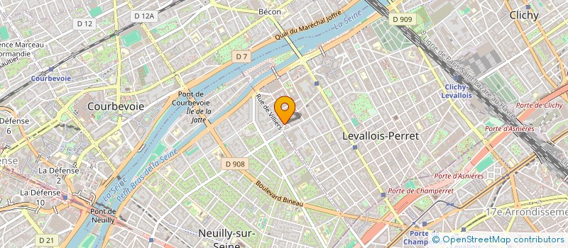 localisation de l'entreprise SCI LN BENDAV à LEVALLOIS-PERRET