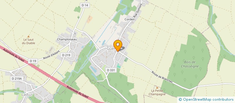 localisation de l'entreprise SCI LN ET FAB  VALRAVILLON