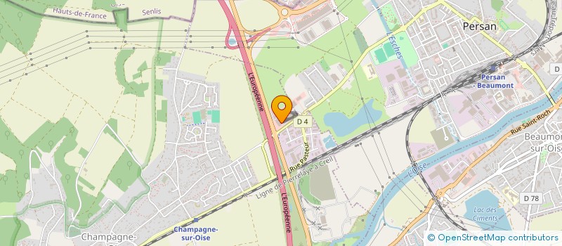 localisation de l'entreprise SCI LNAJB PATRIMOINE  CHAMPAGNE-SUR-OISE