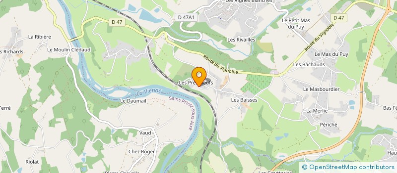 localisation de l'entreprise SCI LNAS  VERNEUIL-SUR-VIENNE