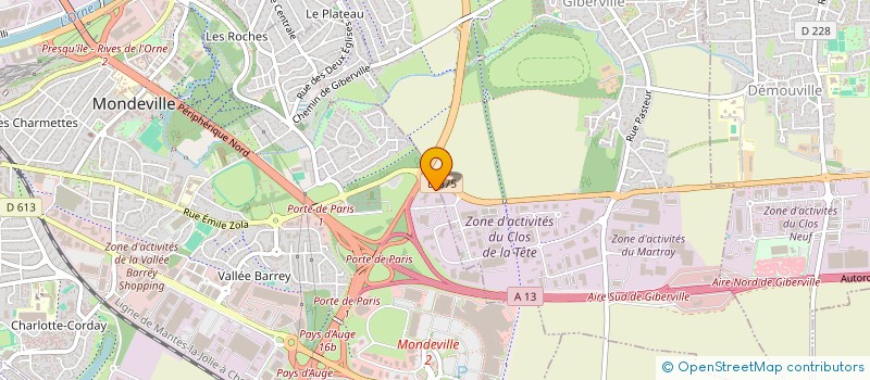 localisation de l'entreprise SCI LNB à MONDEVILLE