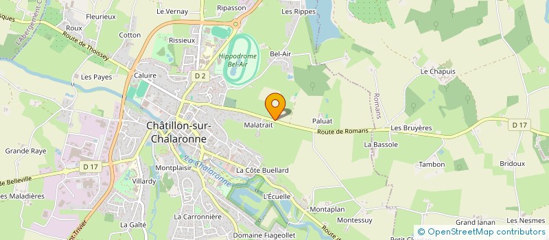 localisation de l'entreprise SCI LNB  CHATILLON-SUR-CHALARONNE