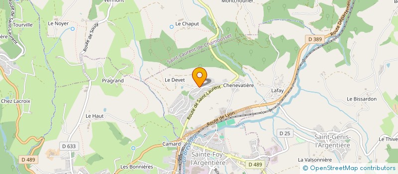 localisation de l'entreprise SCI LNBR  SAINT-GENIS-L ARGENTIERE