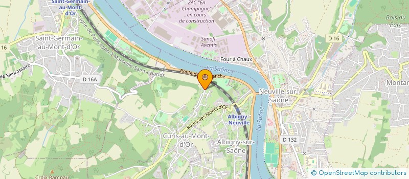 localisation de l'entreprise SCI LNGC  CURIS-AU-MONT-D'OR