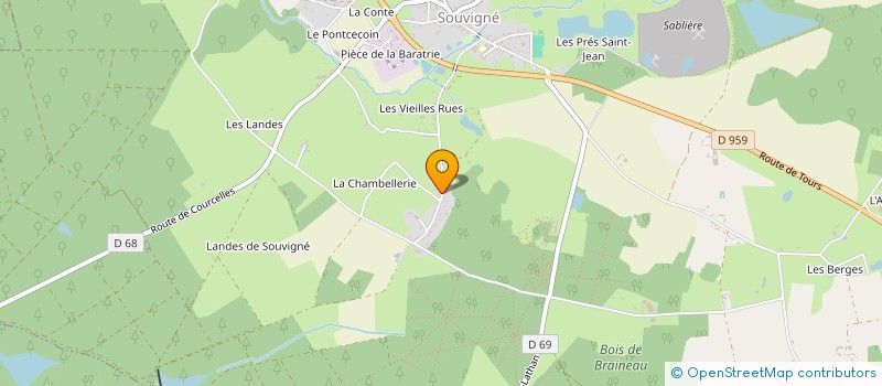 localisation de l'entreprise SCI LNJ à SOUVIGNE