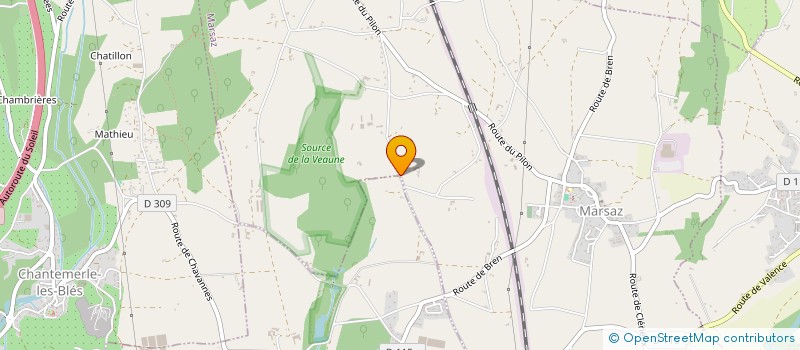 localisation de l'entreprise SCI LNL  MARSAZ