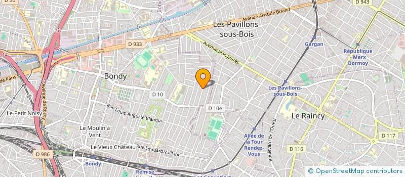 localisation de l'entreprise SCI LNL à BONDY