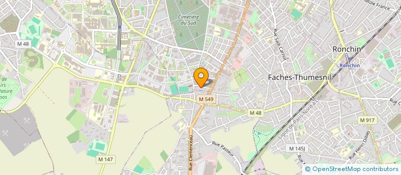 localisation de l'entreprise SCI LNM à LILLE