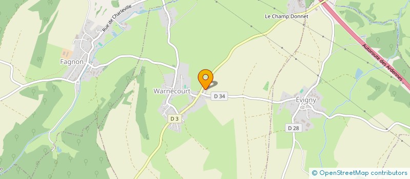 localisation de l'entreprise SCI LNMH  WARNECOURT