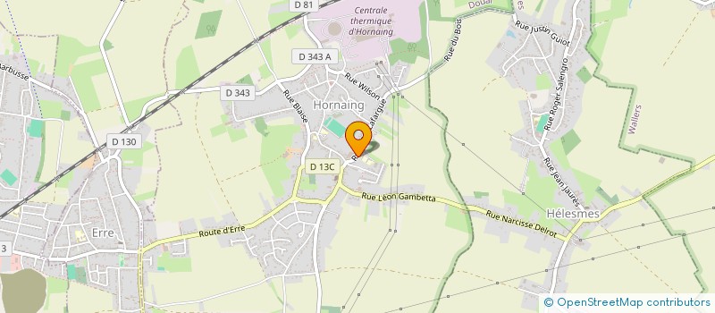 localisation de l'entreprise SCI LNPH  HORNAING