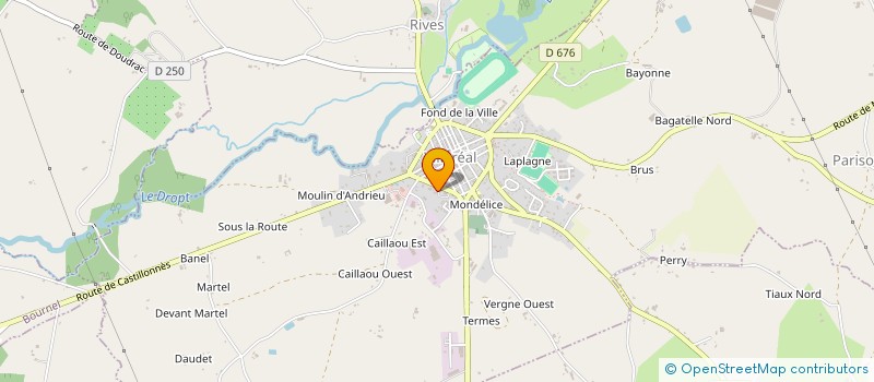 localisation de l'entreprise SCI LNSC NEGRO  VILLEREAL