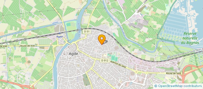 localisation de l'entreprise SCI LO BAR  AGDE