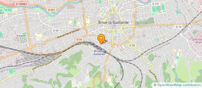 localisation de l'entreprise SCI LO-CAN-EST à BRIVE-LA-GAILLARDE
