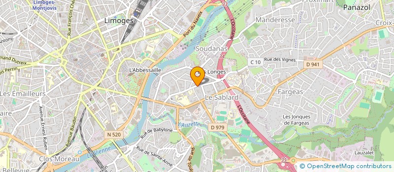localisation de l'entreprise SCI LO'CLAIRE à LIMOGES