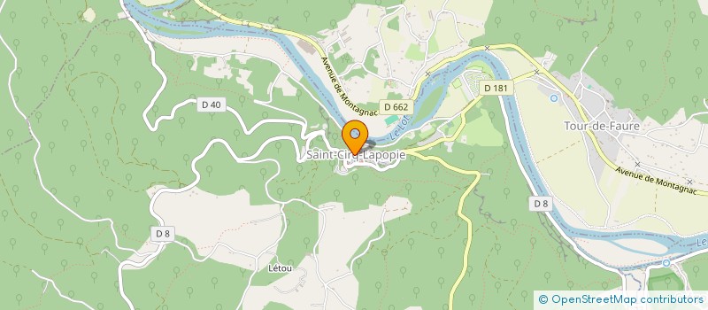 localisation de l'entreprise SCI LO DOURNO  SAINT-CIRQ-LAPOPIE