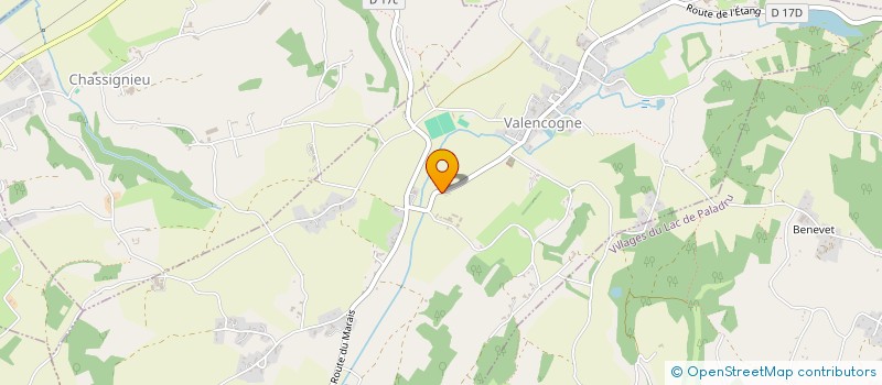 localisation de l'entreprise SCI LO DU LAC  VALENCOGNE