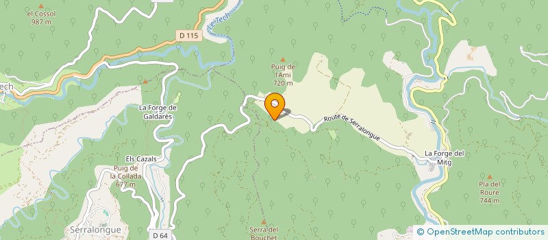 localisation de l'entreprise SCI LO SAGUE  SAINT-LAURENT-DE-CERDANS