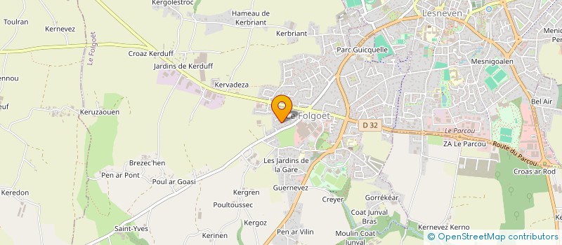 localisation de l'entreprise SCI LOAEC AND DEVELOPPEMENT  LE FOLGOET