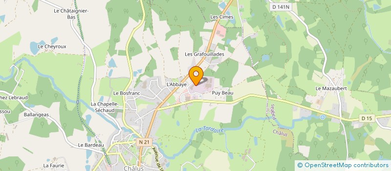 localisation de l'entreprise SCI LOAM à CHALUS