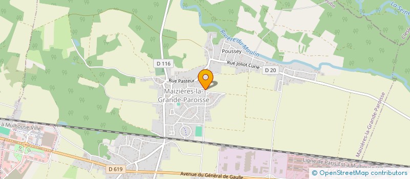 localisation de l'entreprise SCI LOAN  MAIZIERES-LA-GRANDE-PAROISSE