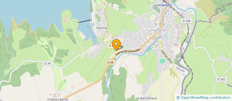 localisation de l'entreprise SCI LOANDA  LANGOGNE