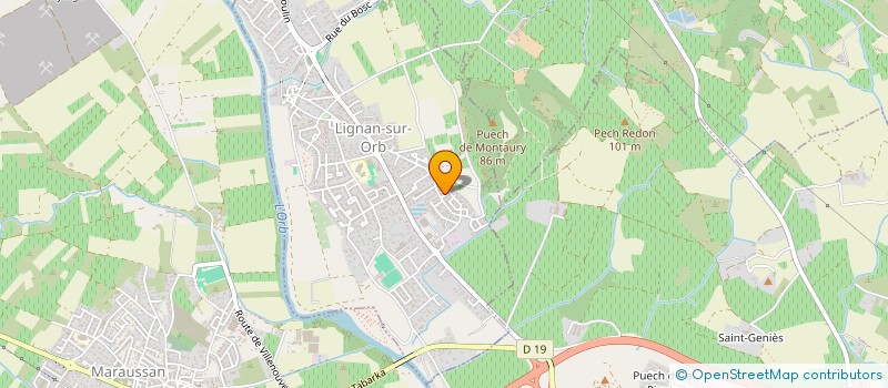 localisation de l'entreprise SCI LOANE  LIGNAN-SUR-ORB