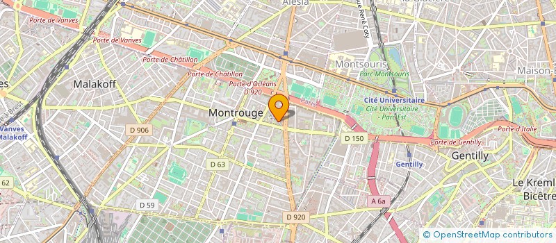 localisation de l'entreprise SCI LOANE ET LUCIE  MONTROUGE