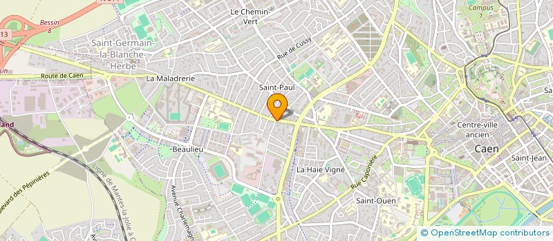 localisation de l'entreprise SCI LOANNE à CAEN
