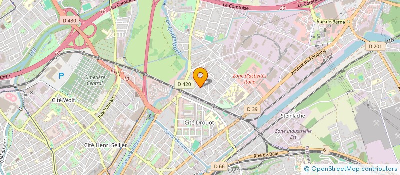 localisation de l'entreprise SCI LOB  ILLZACH