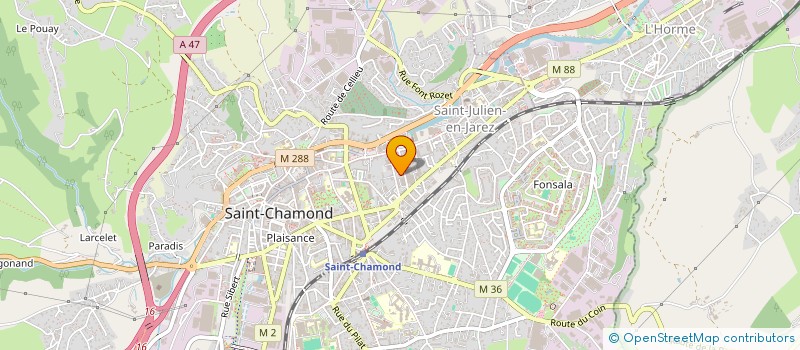 localisation de l'entreprise SCI LOBAJ  SAINT-CHAMOND