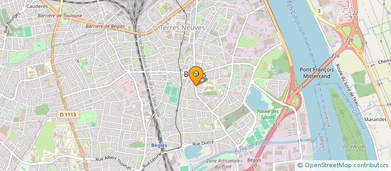 localisation de l'entreprise SCI LOBAMA à BEGLES