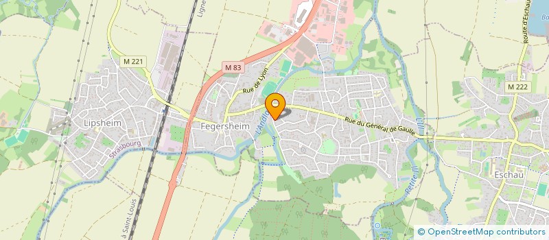 localisation de l'entreprise SCI LOBARO  FEGERSHEIM