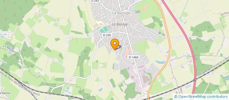 localisation de l'entreprise SCI LOBE  LA BAZOGE