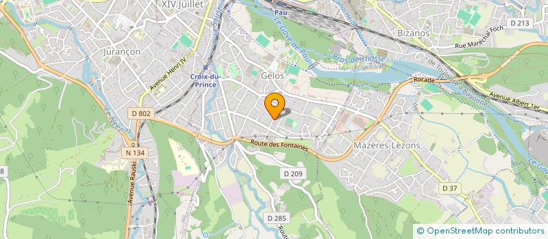 localisation de l'entreprise SCI LOBELIA  GELOS