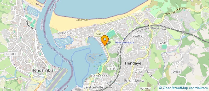localisation de l'entreprise SCI LOBET  HENDAYE