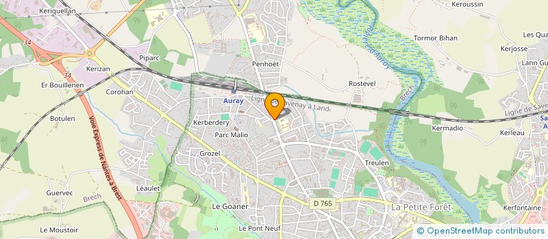 localisation de l'entreprise SCI LOBI à AURAY