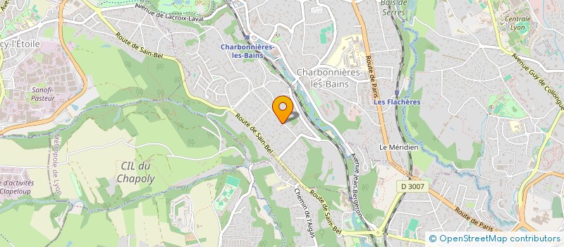 localisation de l'entreprise SCI LOBIETTI  CHARBONNIERES-LES-BAINS