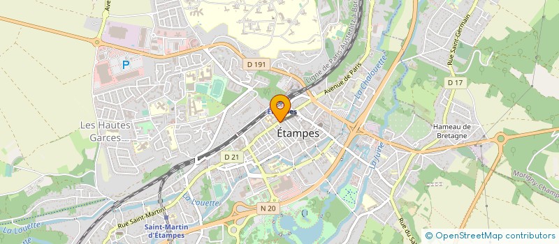 localisation de l'entreprise SCI LOC 1  ETAMPES