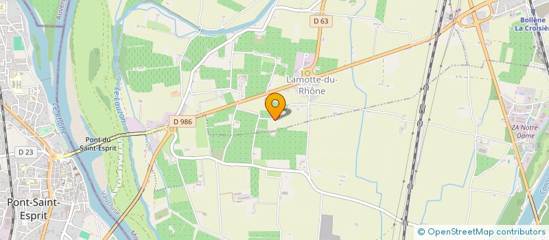 localisation de l'entreprise SCI LOC 1  LAMOTTE-DU-RHONE